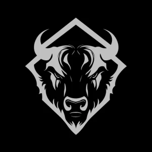 Logo bizon gris forfait groupe
